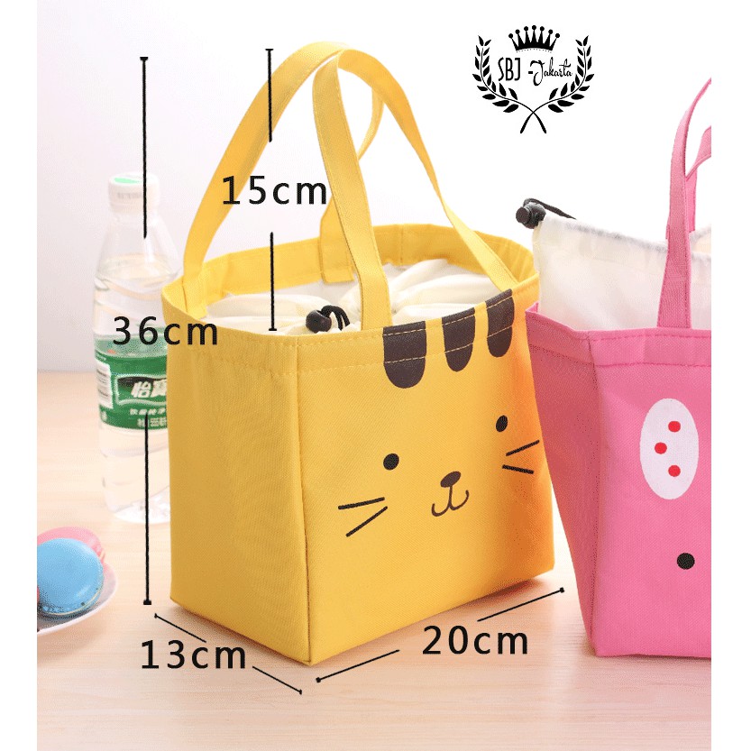 Tas Bekal Lunch Bag Rantang Kotak Makan Insulated Cooler Bag Kartun