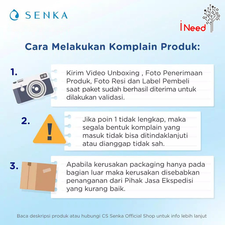 (INEED) (Acne Care 100gr) SENKA - Perfect Whip Acne Care 100g (Untuk Kulit Berjerawat)