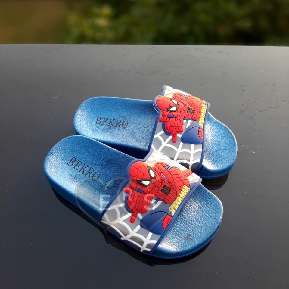 TOKOERS 8B Sandal Anak Import Laki laki Umur 3 4 5 6 7 8 tahun - Bekro Karakter Spiderman