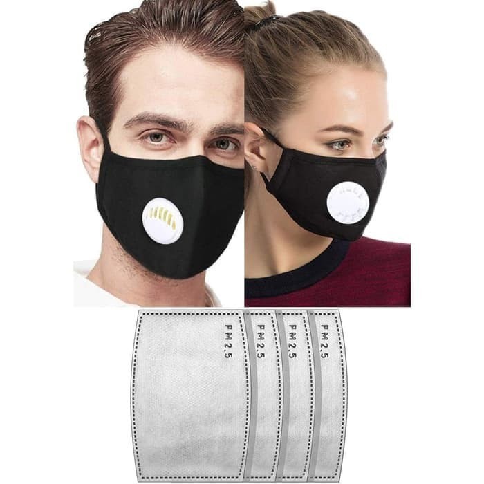 MASKER FILTER PM2.5 RESPIRATOR ANTI POLUSI MEMBASMI VIRUS DALAM SENYAP