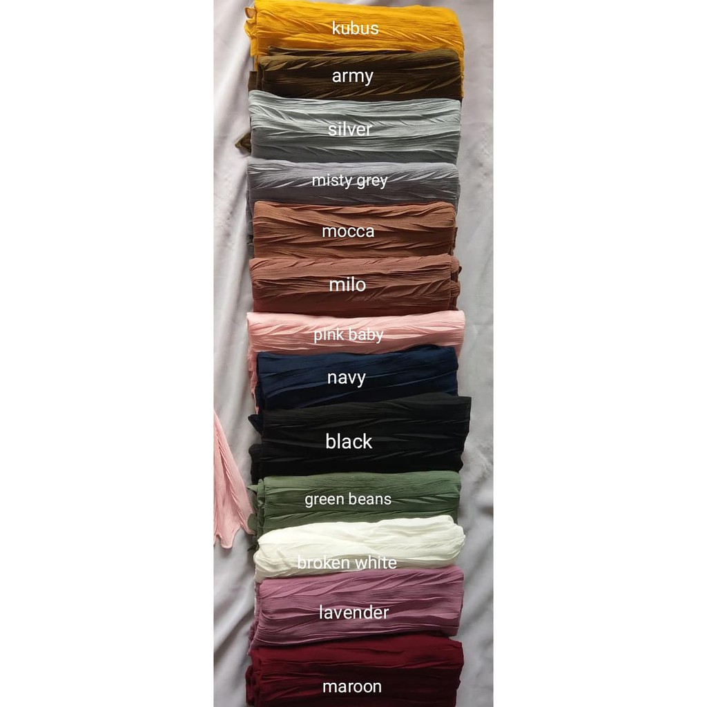 Pashmina Plisket Padi