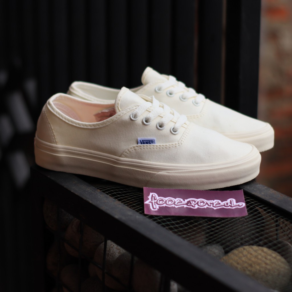 vans authentic broken white