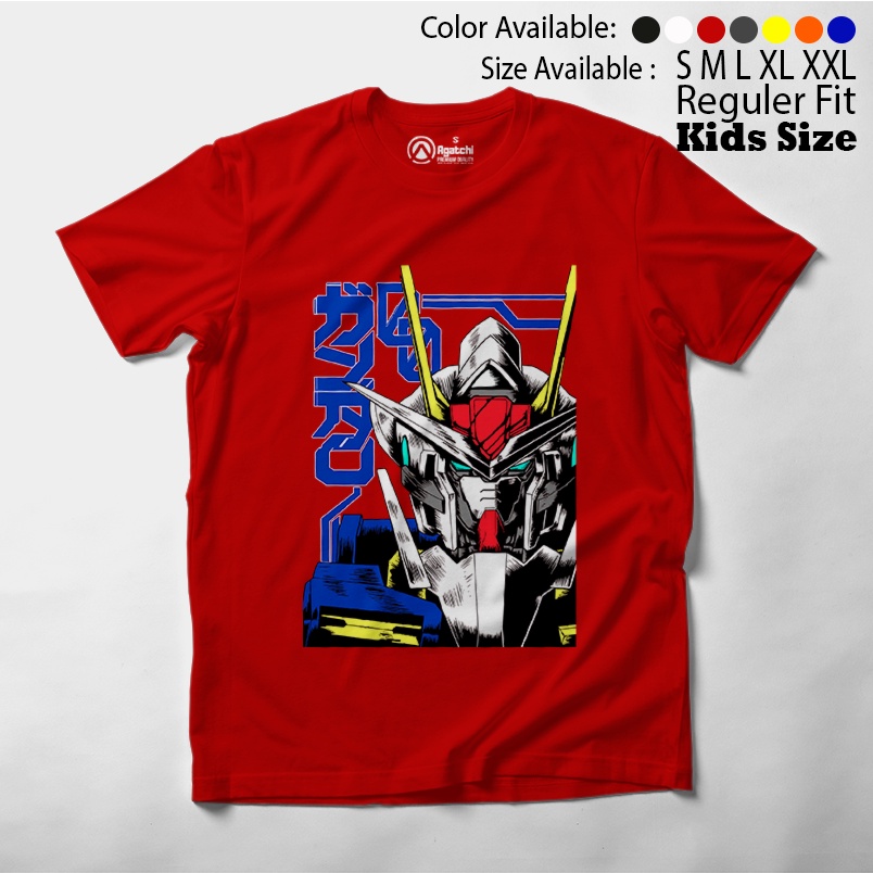 Baju Kaos Atasan Anak Laki-Laki Anime Robot Gundam