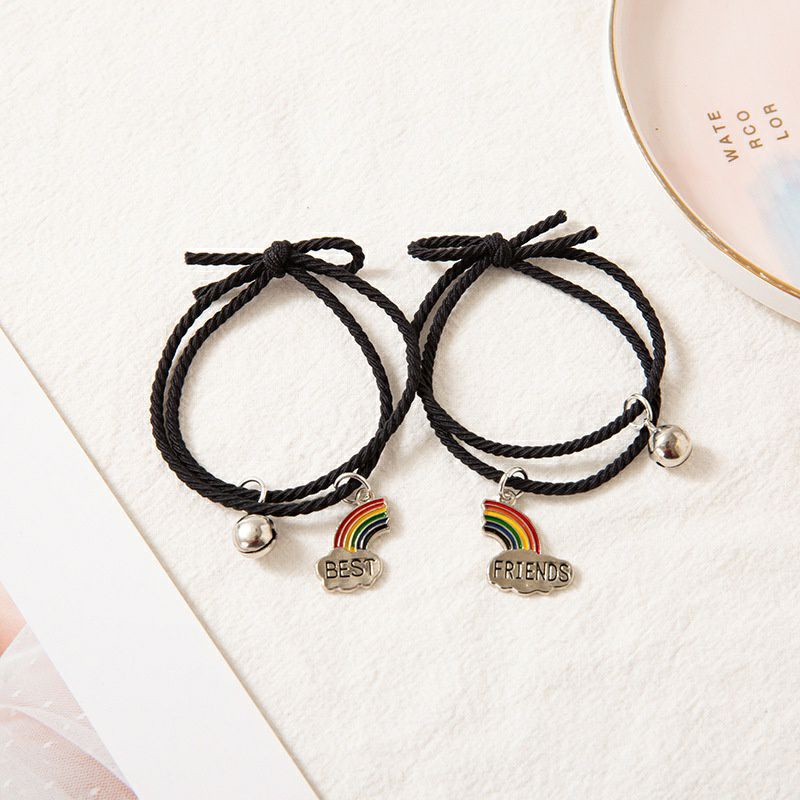 [COD] 2 pcs Gelang Couple Gelang Pasangan Motif Astronot Gelang Persahabatan Best Friends Motif Pelangi Gelang Persahabatan Ala Korea Kado Gift