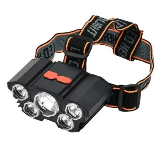 Senter Kepala Head Light 5 LED 4 Mode / Head Lamp USB Charge L-T21/Senter GOOD OKE