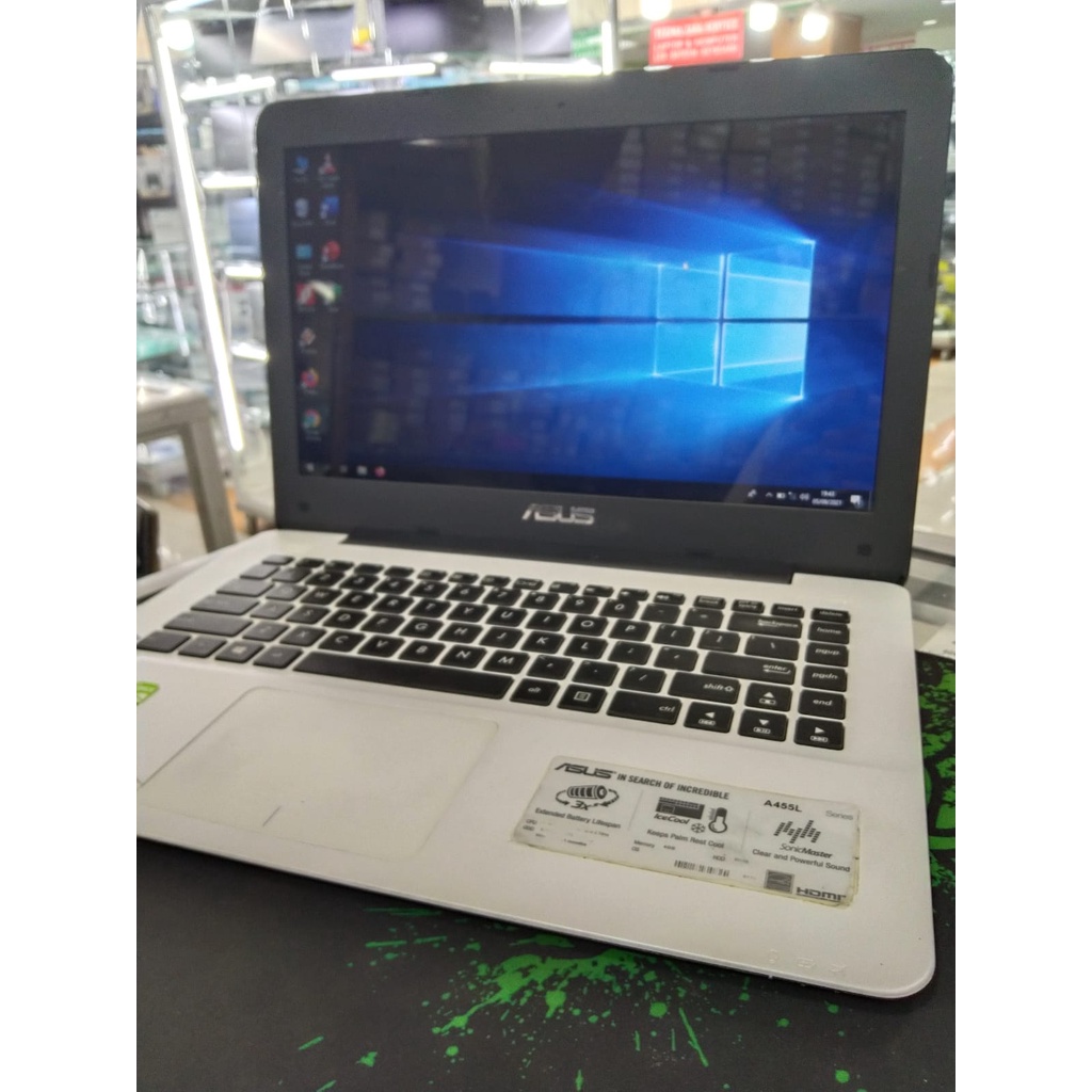 Jual LAPTOP Leptop SECOND SEKEN DESAIN GAMING Asus A455l core I3 Gen 5