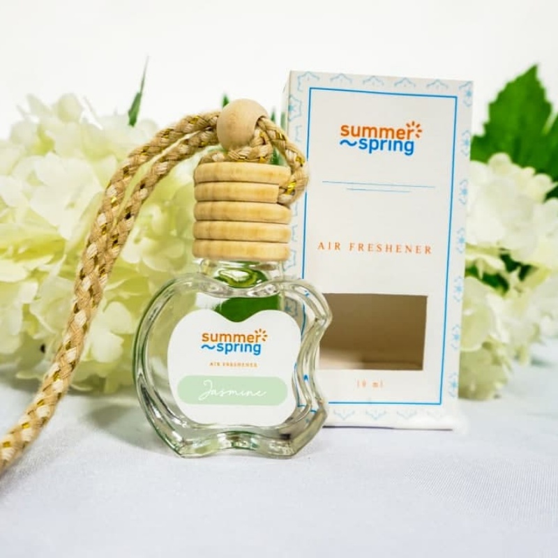 Parfum AC Mobil Aroma Jasmine Botol Apel SummerSpring Pengharum Mobil Kamar Aromaterapi Segar