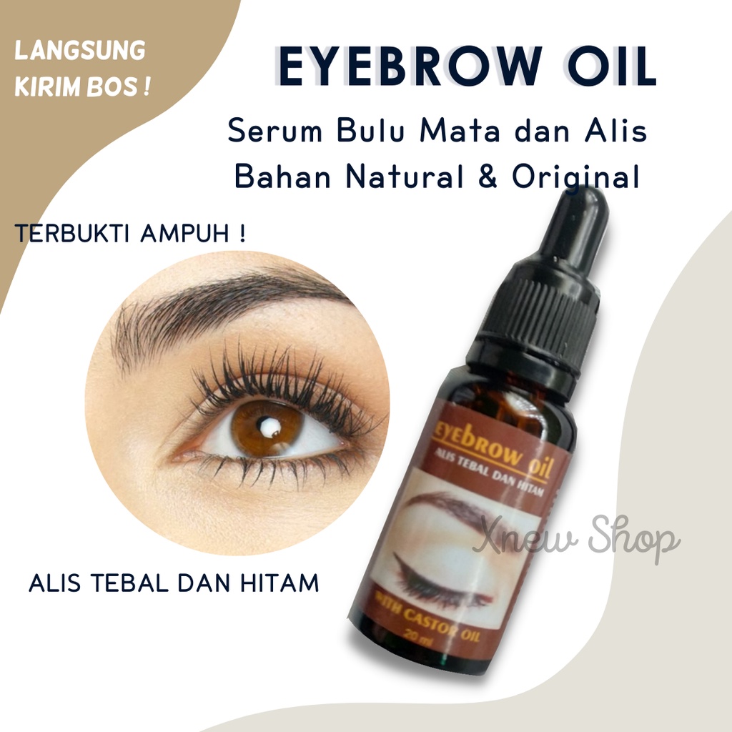 [ Premium ] EYEBROW OIL DIJAMIN 100% Original Penumbuh alis, bulu mata Castor Oil