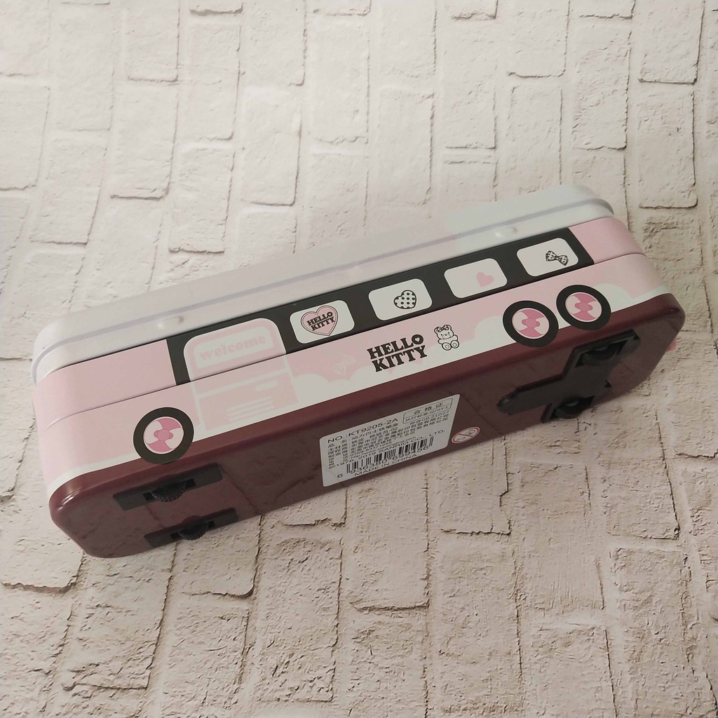 BABEE - TEMPAT PENSIL KOTAK PENSIL / PENCIL CASE HELLO KITTY / TEMPAT ALAT TULIS PINK MINIBUS