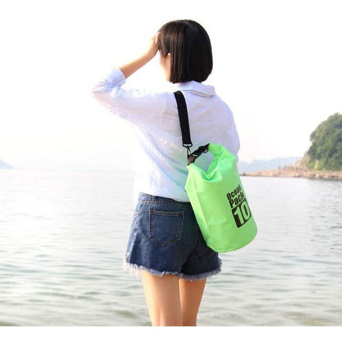 OCEAN PACK 10 L - Tas Anti Air - Waterproof Dry Bag - Travel Selempang . BGB-54