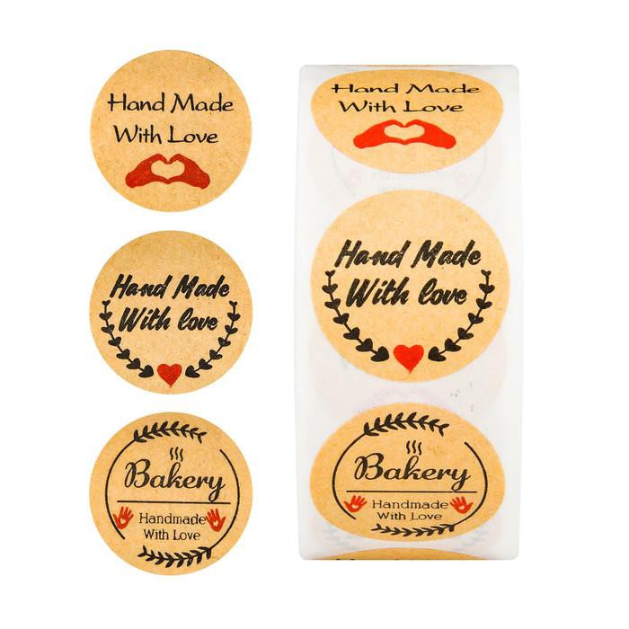 

Stiker Label Bakery Sticker Handmade with love Cutting Stiker Murah