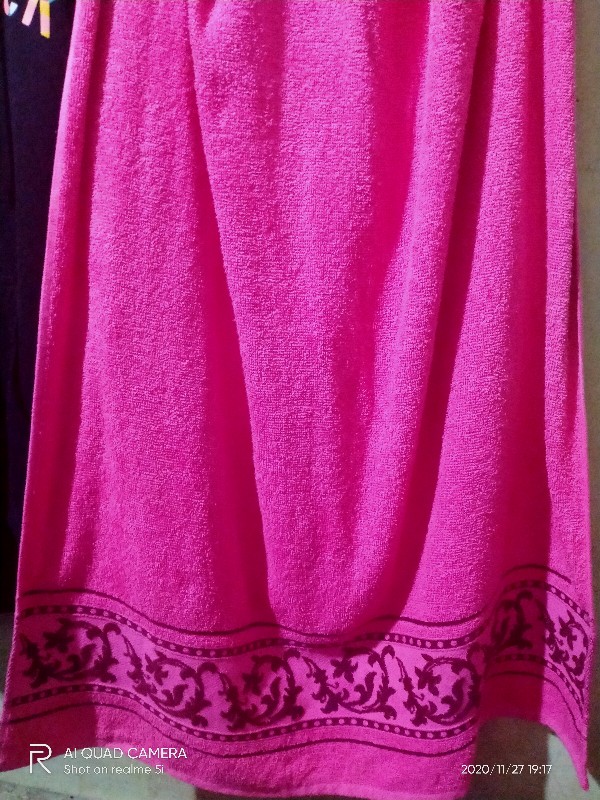 Handuk Jumbo Katun Daya Serap Tinggi Uk 73x143cm Motif Batik Bordir.bagus Banget