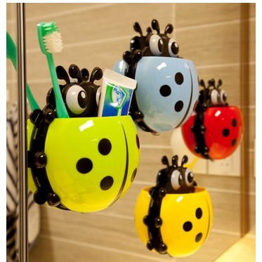 [UNIK88] Tempat Sikat Gigi Kumbang- Lady Bug Toothbrush Holder