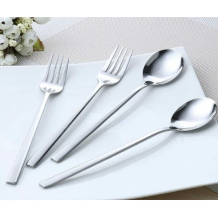 Sendok Garpu Korea / Alat Makan Sujeo Korean Spoon Fork Set Stainless