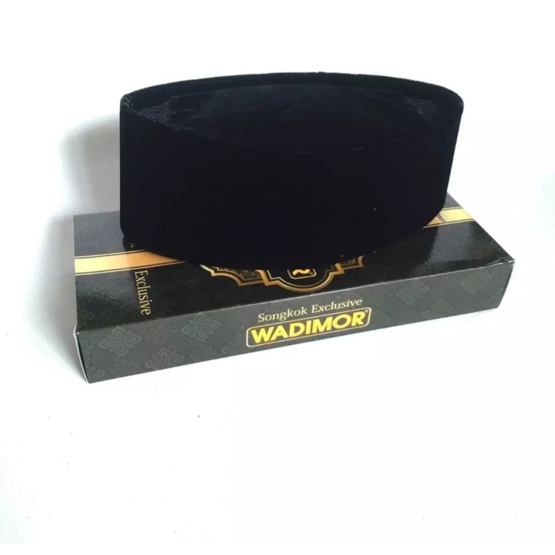 Songkok / Peci Wadimor Exclusive Hitam Pria Ber AC