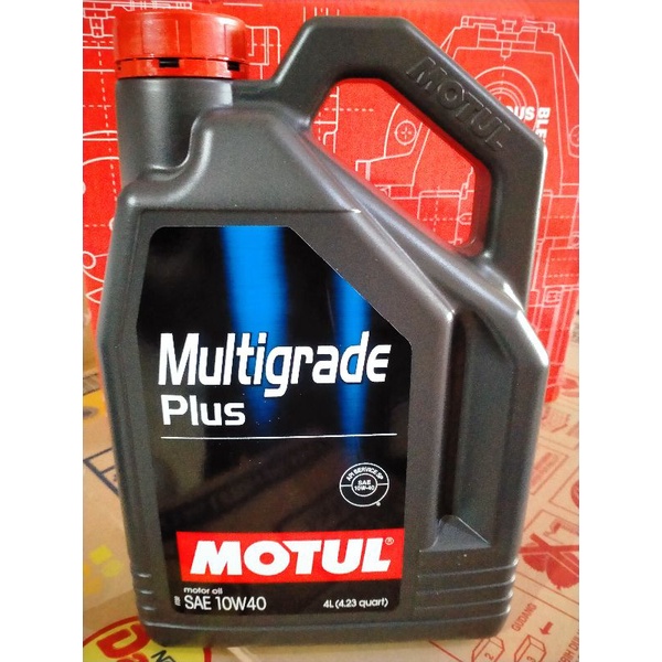 Oli Mesin Mobil Bensin Motul Multigrade Plus 4 Liter Galon 10w-40