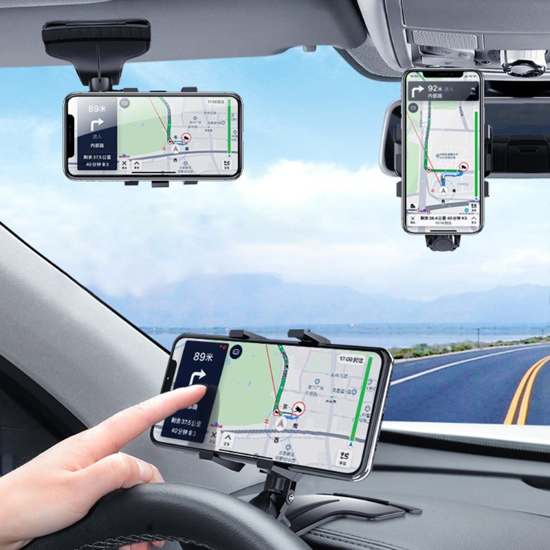 Vivi Braket Stand Holder Smartphone Mount Dashboard Mobil Rotasi 1200 Derajat Untuk Navigasi