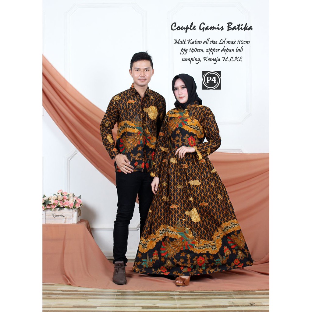 GROSIR BATIK COUPLE GAMIS BATIKA