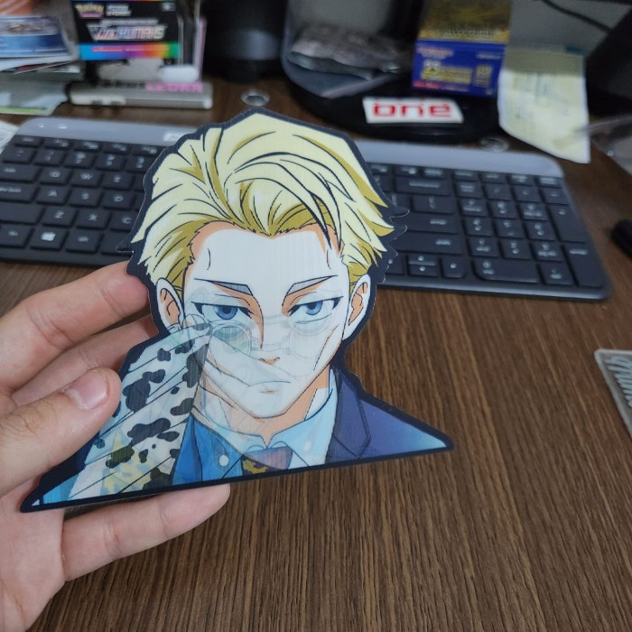 

STIKER 3D MOTION LENTICULAR ANIME - D0053 - Jujutsu - Kento Nanami