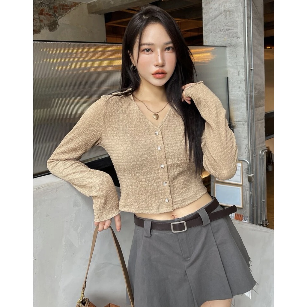 CARDIGAN CROP- CARDIGAN KOREA - ALBA CARDIGAN