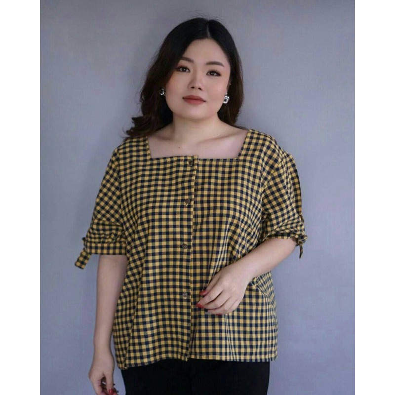 atasan jumbo wanita / bigsize blouse / K 495