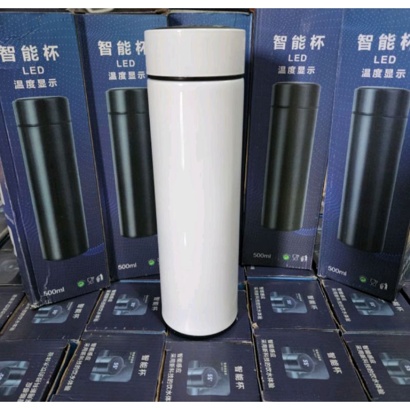 Tumbler Stainless dengan Display Suhu Digital led