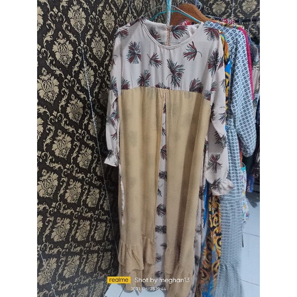 Gamis Monalisa mix cerut