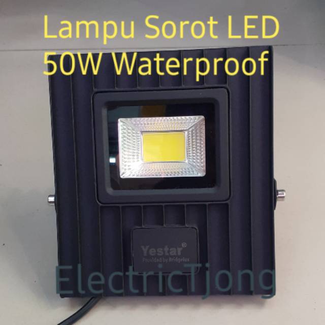 Lampu Sorot LED 50 watt COB Cahaya putih (merek YESTAR) / Lampu Tembak 50W