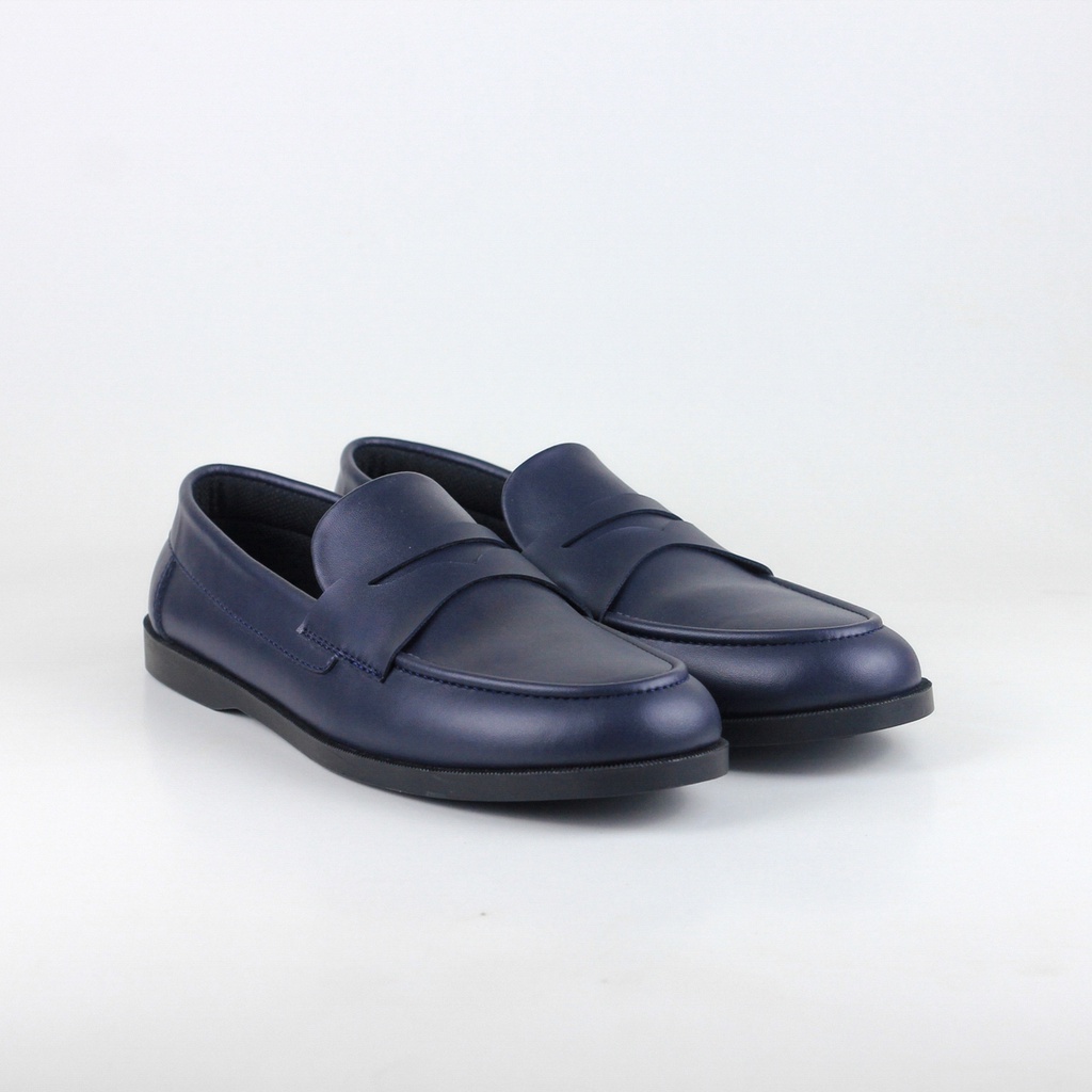 ELVRA - Sepatu Pria Sepatu Kasual Sepatu Casual Loafer - New Flow Navy BS