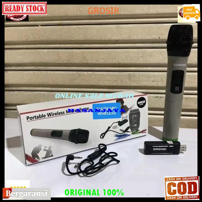 G59 Shure mic microphone mikrophone wireles wireless uhf single profesional pro vocal vokal Handheld TUNGGAL mikrofon karaoke audio sound system panggung dj studio G59   BISA DIGUNAKAN SEGALA JENIS AUDIO  BISA JG BUAT YOUTUBER TINGGAL BELI SPLITTER NYA AJ