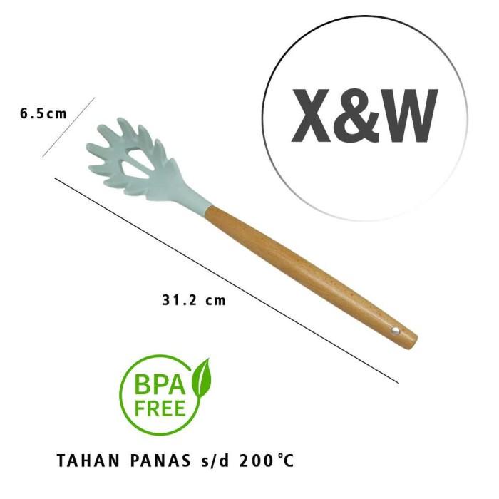 

X&W Sendok Masak Pasta Silicone Or203E Pasta Server Tosqa -Tahan Panas