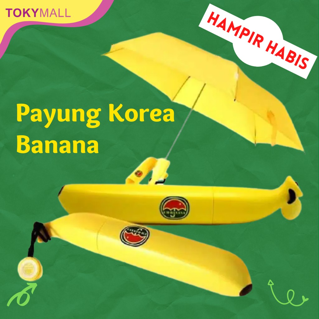 Jual Payung Lipat Payung Mini Payung Unik Banana Payung Korea Shopee Indonesia