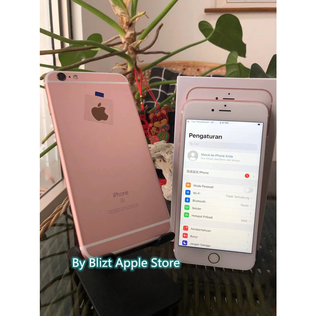 iPhone 6S Plus 64GB Fullset  All Sim Silent Original Second Mulus100% Like New 3utools All Green (Garansi 1 Bulan)