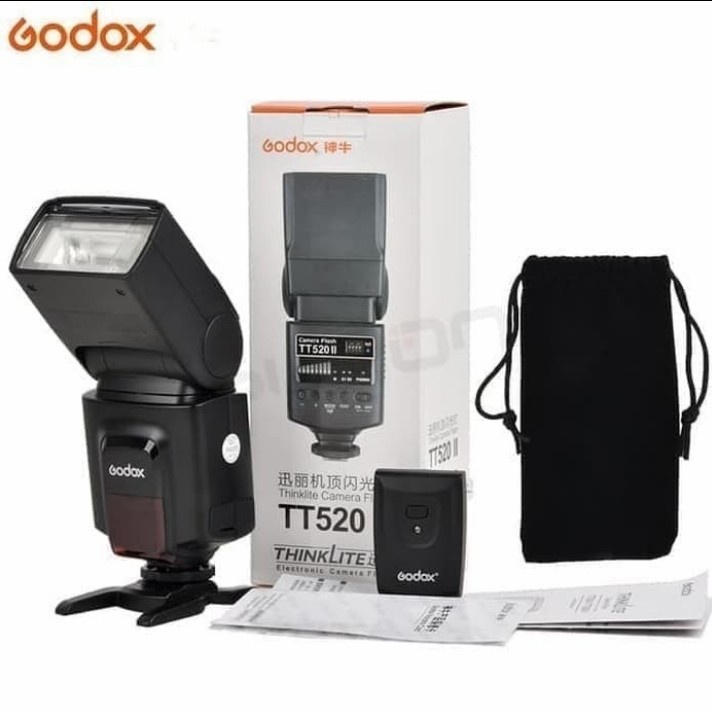 Flash Godox TT520 II plus Wireless Trigger Speedlite kamera mirrorless