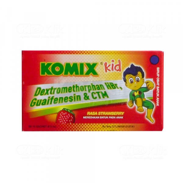 KOMIX KIDS STRAWBERRY 5 ML / MEREDAKAN BATUK PADA ANAK