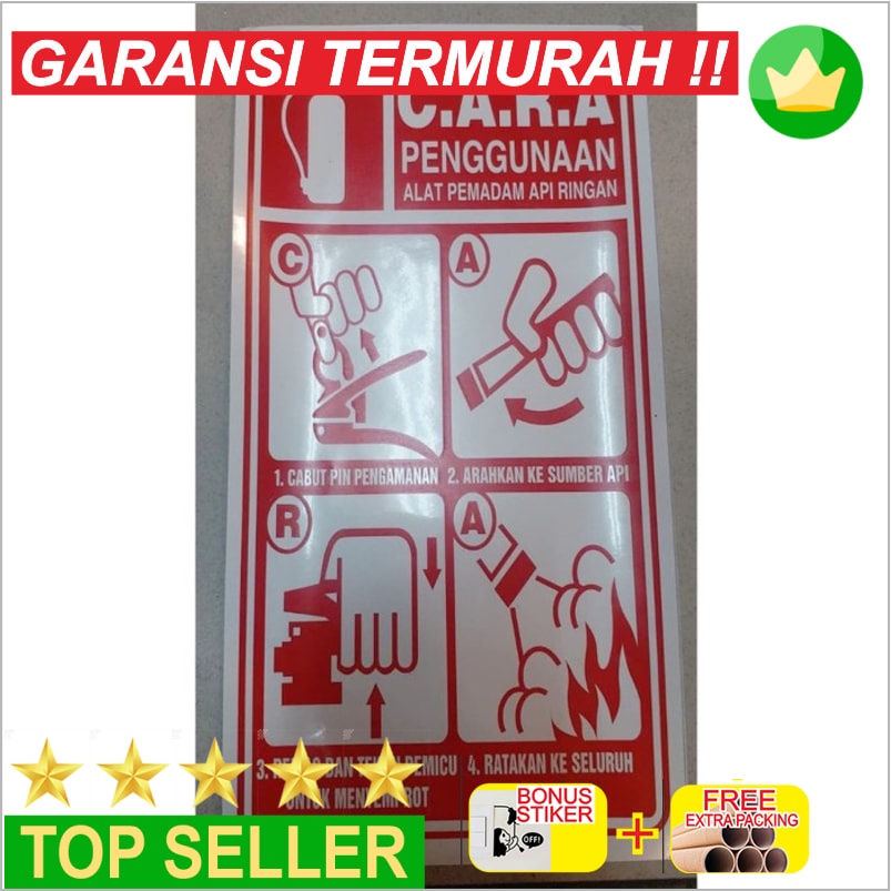 

Murah Stiker Cara Penggunaan Apar 15x20 Elegan