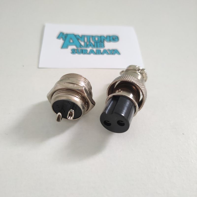 Konektor CB 2pin Male Female Plug Conector CB 2pin Konektor Radio Rig Besar 2pin 5904