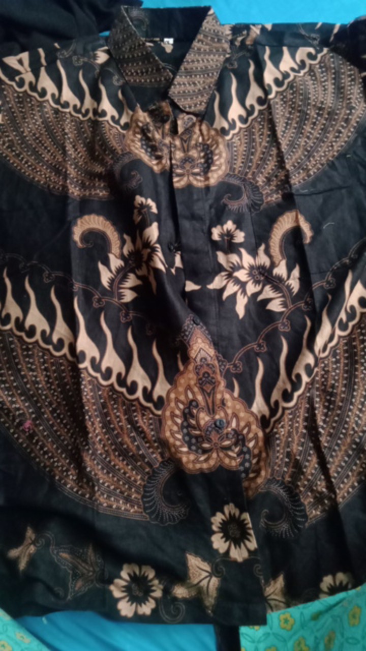 Kemeja Batik Slimfit Lengan Panjang Modern Baju Batik Distro Pria Batik Diamond