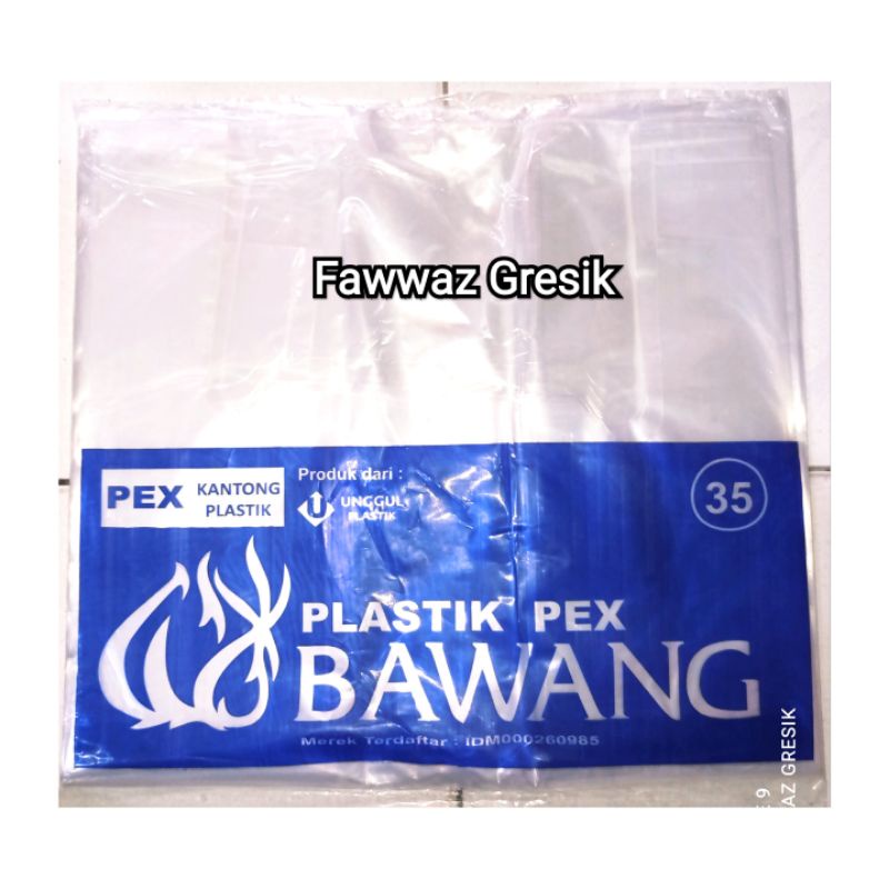 Kresek Bening PEX Bawang / Kantong Plastik PEX 35