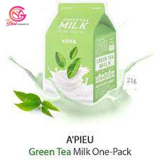 A'PIEU GREEN TEA MILK ONE-PACK 21G