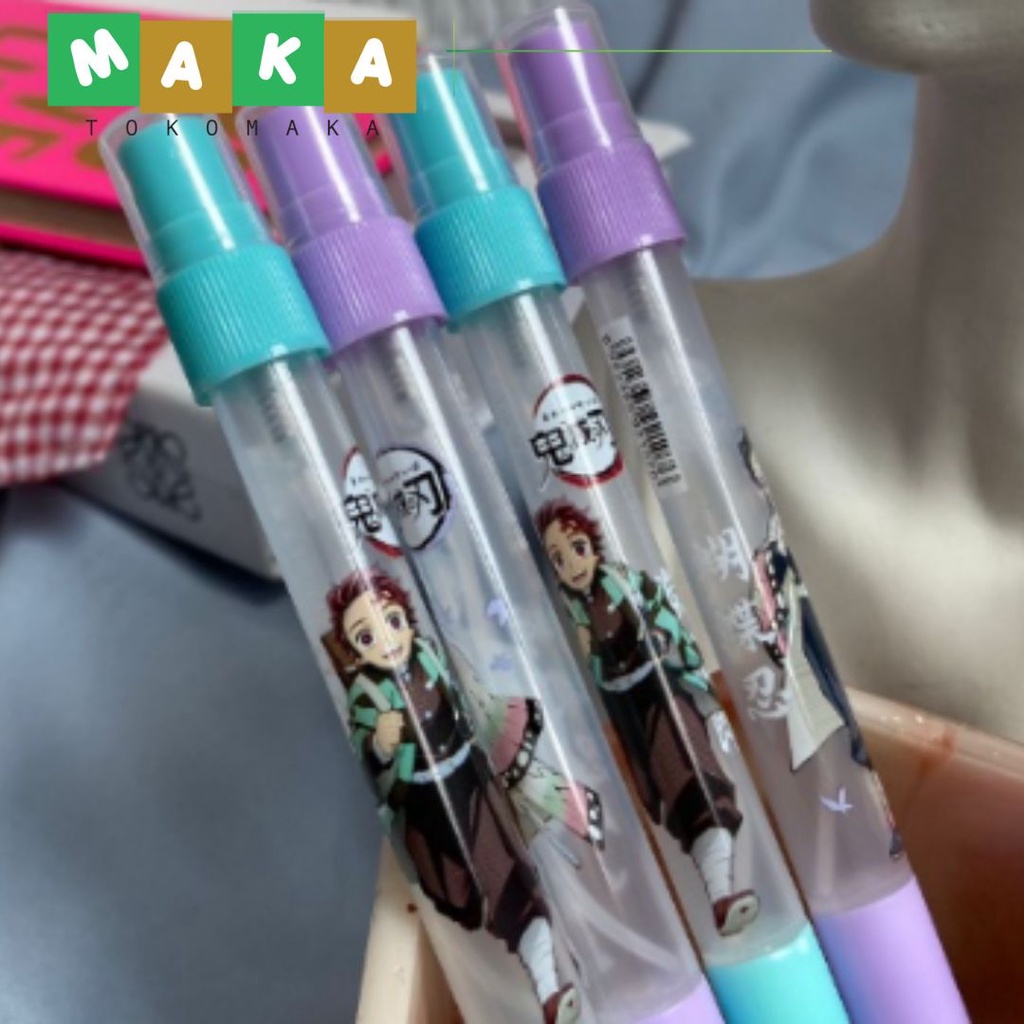 

pulpen pen bolpoint pena semprotan parfum demon slayer pen spary parfurm 5ml perlenkapan sekolah unik import