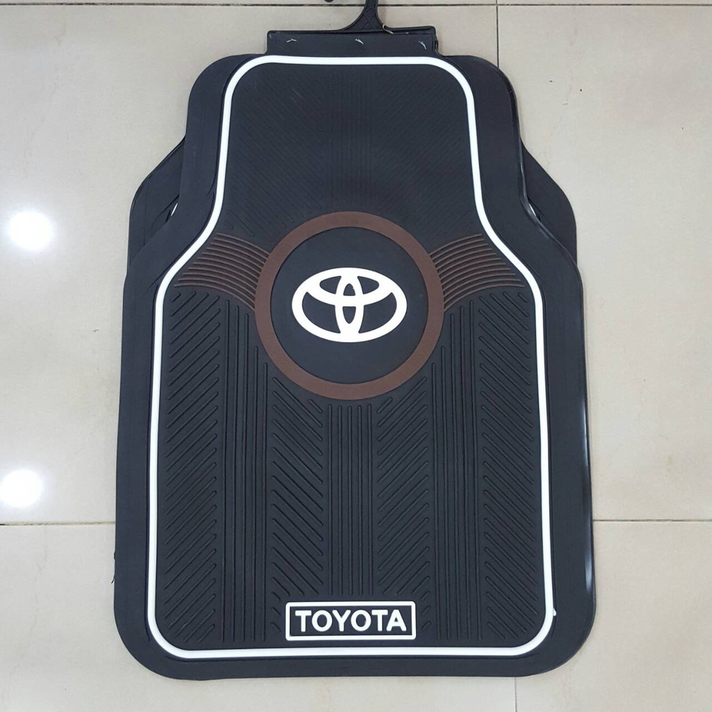 Karpet Mobil Toyota Hitam-Putih 5in1