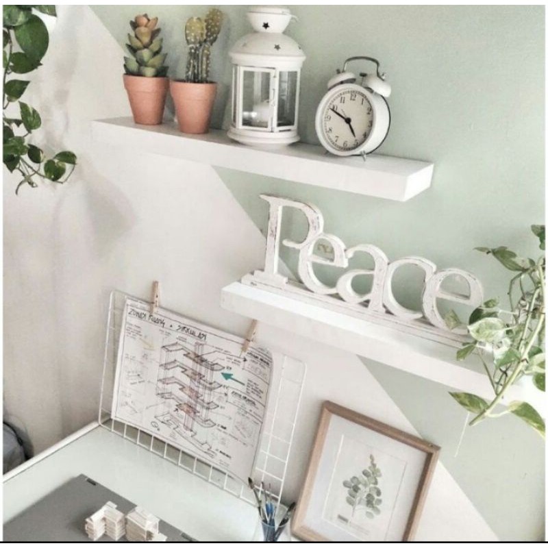 Rak dingding minimalis rak bunga rak pojok rak tembok tempel isi 1 pc