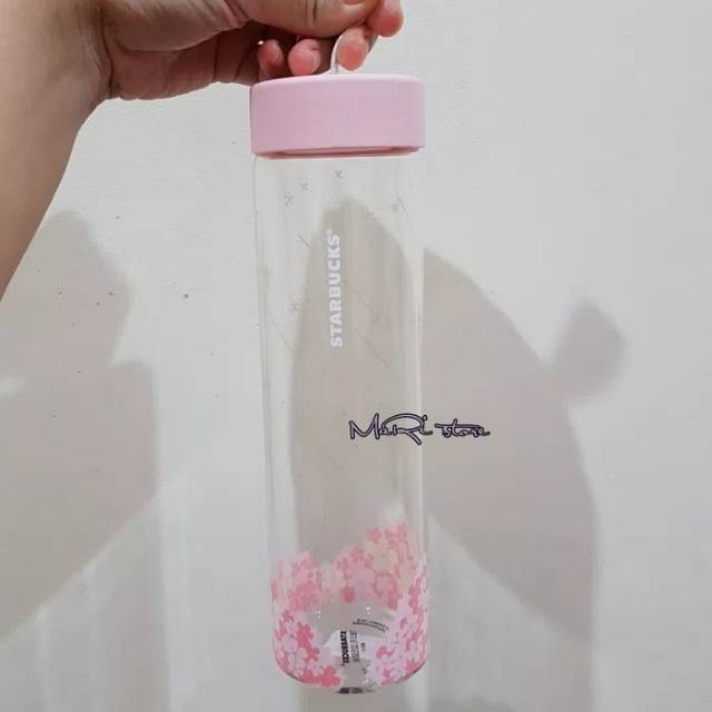 Starbucks Tumbler Glass Waterbottle Sakura Spring 2018 Limited Edition