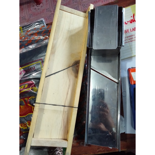 PENGIRIS BAWANG PILIHAN PASAH KAYU + STAINLESS PEMOTONG PENGIRIS KENTANG KERIPIK