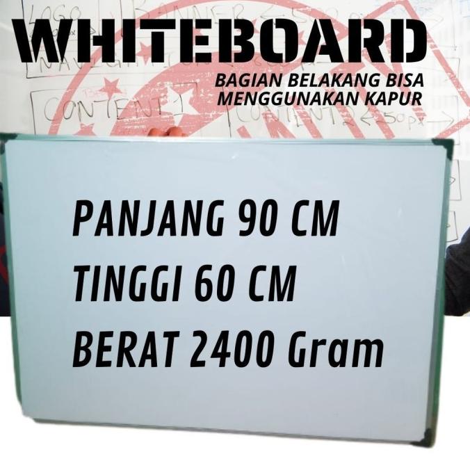 

paling diminati] View WHITEBOARD PAPAN TULIS DUA SISI SPIDOL DAN KAPUR UKURAN 90X60 CM