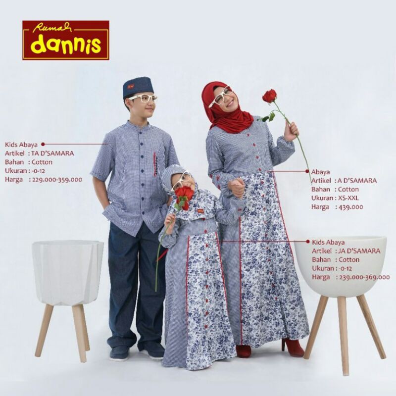 Sarimbit Dannis 2020 D Samara ( koko, abaya, gamis anak, taqwa)
