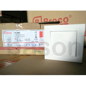 Broco E161 PLANO Single Switch - Saklar Tunggal