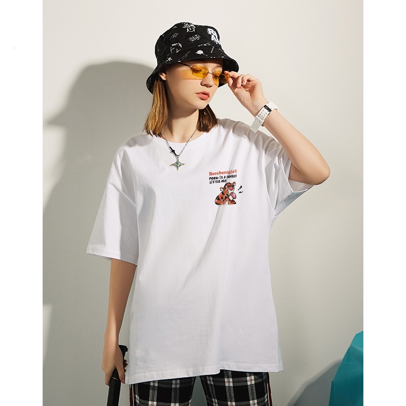 Kaos Pendek Kaos Atasan Wanita Putih/T-shirt Import/Baju Oversize Putih Wanita (realpict)