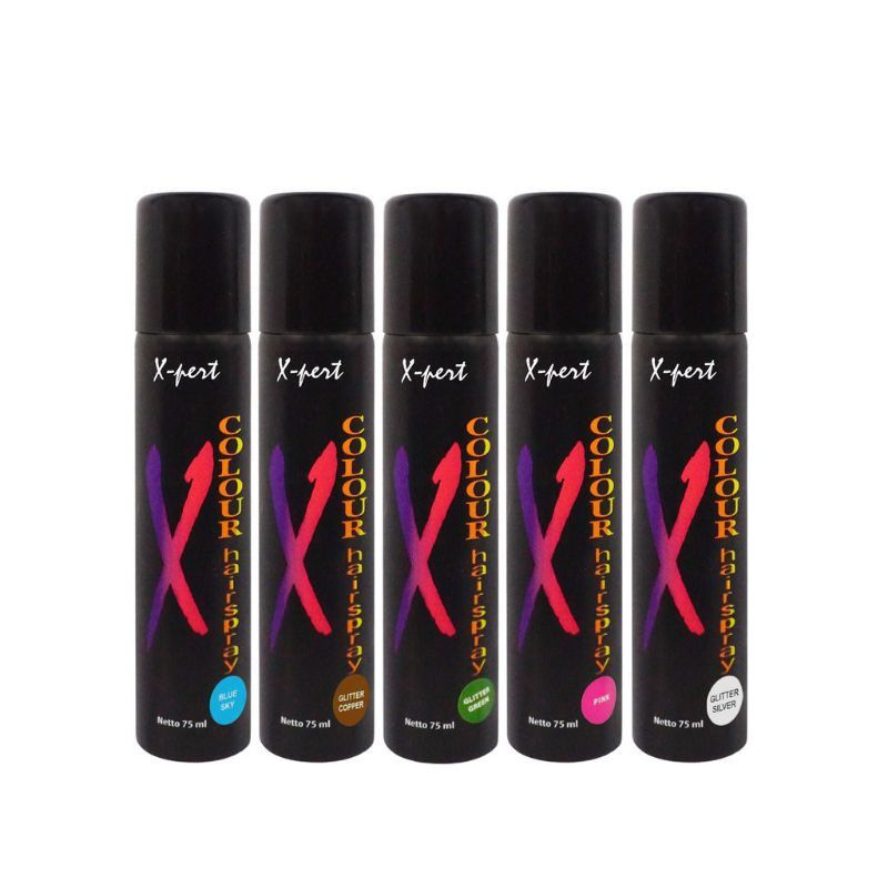XPERT COLOR SPRAY WARNA HITAM SEMIR RAMBUT MURAH HITAM NON PERMANENT CAT RAMBUT MIRANDA LOREAL SEMIR